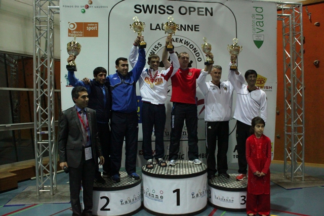 Siegerehrung auf der Swiss Open 2012